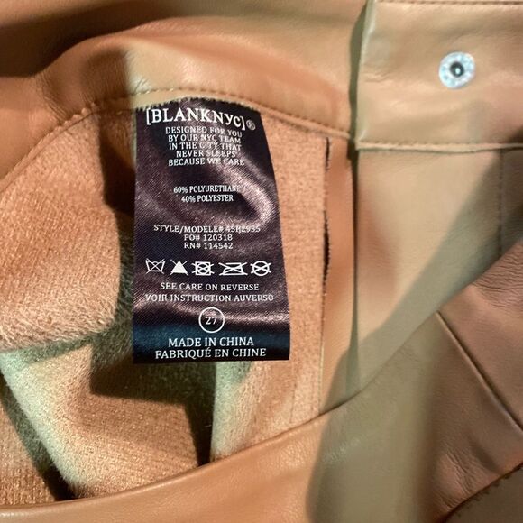 #140 BLANK NYC High Waist Cropped Vegan Leather pants - Picture 8 of 11